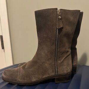 Brown Suede Ankle Boots